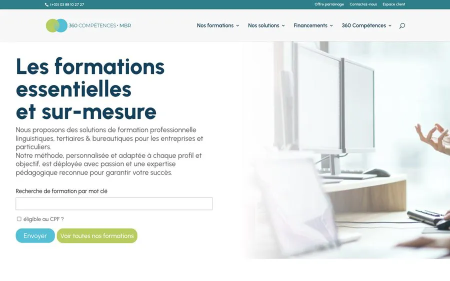 Illustration : Home page site 360compétences